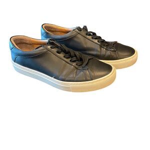 KOIO Low Top Leather Designer Sneakers Made in Italy Black EU Size 40 US Sz 9.5‎